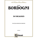 Bordogni 36 Vocalises Mezzo/Bar