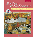 Folk Songs for Solo Singers - Vol. 2, Medium High - Book & CD