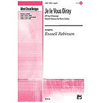 Je Le Vous Diray (French Canson By Pierre Certon) - SATB, A Cappella