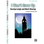 I Won't Grow Up (from Peter Pan)