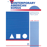 Contemporary American Songs Low Voice and Piano