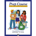Alfred's Basic Piano Prep Course - Notespeller Book Level E