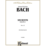 Bach 6 Duets Volume 1 (2 Violins)