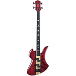 B.C. Rich Heritage Classic Mockingbird Electric Bass Guitar - Trans Red