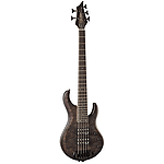 B.C. Rich John Moyer Signature Havoc 5 String Electric Bass, Black Vapor