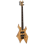 B.C. Rich Paolo Gregoletto Signature Warlock 5 String Neck Through Electric Bass, Natural