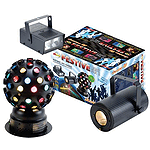 American DJ Festive Light Pak II with Moonflower, Color Ball, and Mini-Strobe