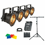 American DJ STAGE ACT46 - 4 Par Can Combo with Chase Controller