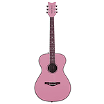 Daisy Rock Pixie Series Acoustic Guitar - Powder Pink