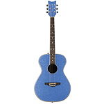 Daisy Rock Pixie Folk-size Acoustic Guitar - Blue Sparkle