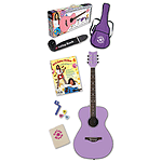 Daisy Rock Pixie Acoustic Guitar Pack - Pixie Purple
