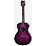 Daisy Rock Pixie Series Acoustic-Electric Guitar - Plum Purple Burst - Left-Handed