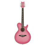 Daisy Rock Wildwood Series 3/4-size Acoustic Guitar - Pink Burst