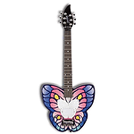Daisy Rock Debutante Butterfly Short Scale Electric Guitar (Fantasy) - Left Handed Model