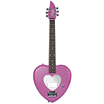 Daisy Rock Debutante Heartbreaker Short Scale Electric Guitar  (Pink Heart)