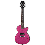 Daisy Rock - Rock Candy Petite Short Scale Left Handed Electric Guitar - Atomic Pink