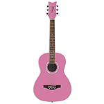 Daisy Rock Junior Miss Acoustic Short Scale Guitar - Bubblegum