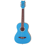 Daisy Rock Junior Miss Acoustic Short Scale Guitar - Cotton Candy Blue