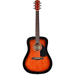 Fender CD-60 Steel-string Dreadnought Acoustic Guitar with case - Sunburst