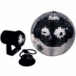 American DJ M-500L 12" Mirror Ball Package