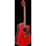 Oscar Schmidt OG2CE Acoustic-Electric Guitar - Red