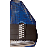 Oscar Schmidt OS21C Autoharp - Quilted Blue