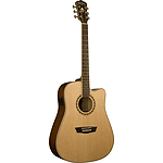 Washburn WD10SCE Dreadnought Acoustic-Electric Guitar - Natural