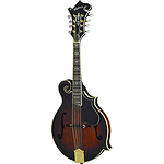 Washburn M6SW Florentine-style Solid-top Mandolin w/ AAA Flamed Maple Body - Sunburst - with case