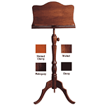 Diamond Valley Woodworking MS20 Deluxe Wooden Music Stand - Solid Face Rack - Ebony