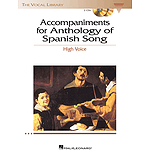 Anthology of Spanish Song Accompaniment CDs
