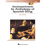 Anthology of Spanish Song Accompaniment CDs