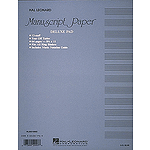 Manuscript Paper (Deluxe Pad)(Blue Cover)