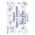Musical Signs And Symbols Set I 24 Cards 48 Sides Flash Cards Moppet