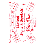 Musical Signs And Symbols Set Ii 24 Cards 48 Sides Moppet Flash Cards