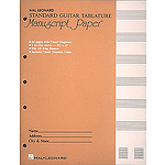 Guitar Tablature Manuscript Paper - Standard
