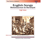 English Songs: Renaissance to Baroque