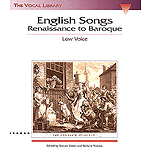 English Songs: Renaissance to Baroque