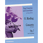 Oskar Rieding: Concerto In E Minor (Violin/Piano)