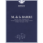 Barre: Suite No. 9 from Deuxième Livre in G Major for Descant (Soprano) Recorder & Basso Continuo