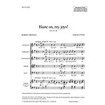 Haste on, my joys!