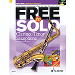 Free To Solo For Clarinet Or Tenor Sax Book/cd