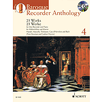 Baroque Recorder Anthology Vol. 4: 23 Works For Alto Recorder And Piano Book/cd