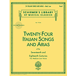 24 Italian Songs & Arias - Medium Low Voice (Book/CD)