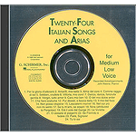 24 Italian Songs & Arias - Medium Low Voice (Accompaniment CD)
