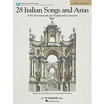 28 Italian Songs & Arias of the 17th & 18th Centuries - Medium High - Book/CD Package