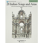 28 Italian Songs & Arias of the 17th & 18th Centuries - Medium Low, Book/CD Package