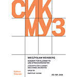 Concerto For Clarinet And String Orchestra Op. 104 Score