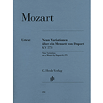 9 Variations on a Minuet by Duport K573