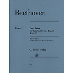 3 Duos for Clarinet and Bassoon WoO 27