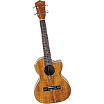 Lanikai CK-TEQ Curly Koa Series Acoustic-Electric Tenor Ukulele